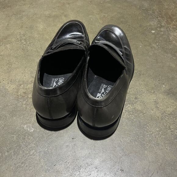 Salvatore Ferragamo Black Leather Penny Loafers 9 - Picture 2 of 4